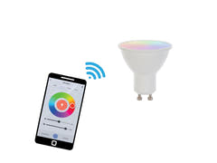 EUROLITE Set PAR-16 Foco bk + LED GU10 RGB/WW/CW WiFi