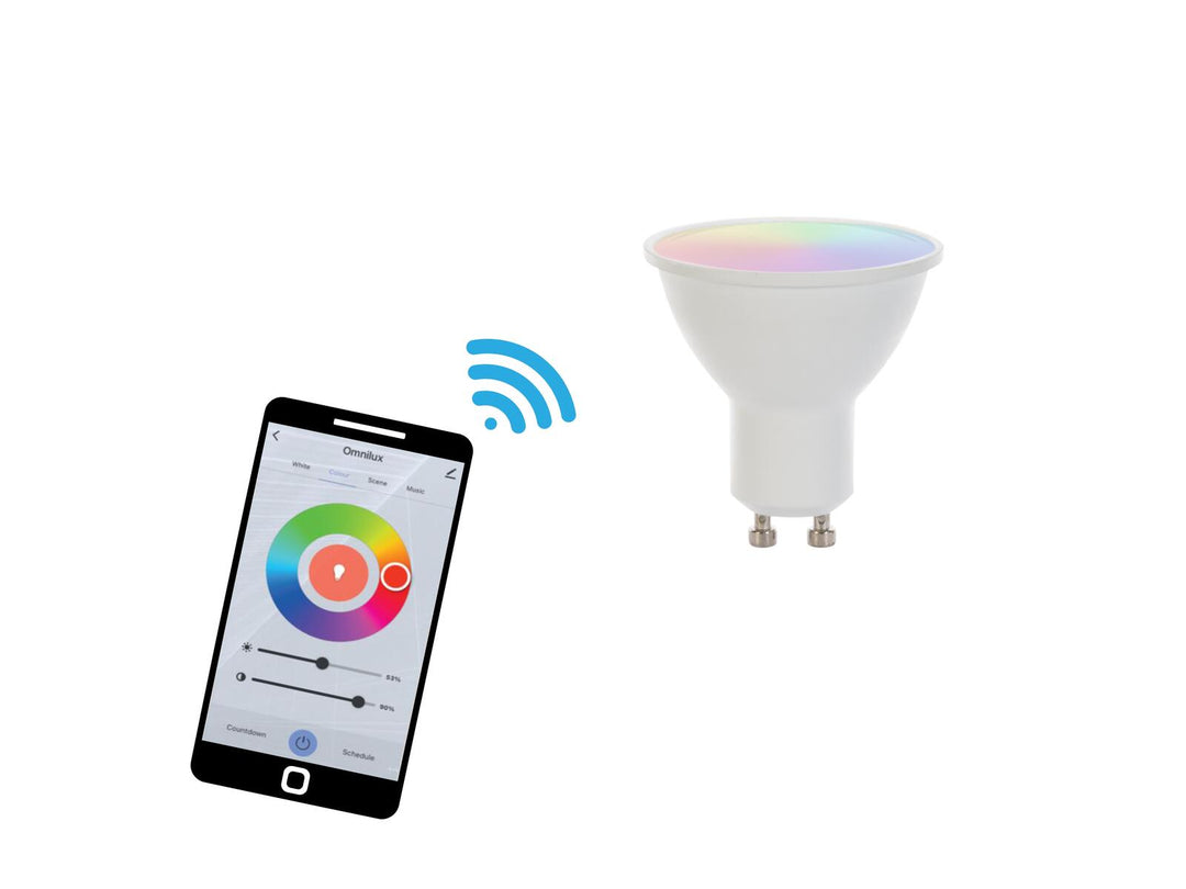 EUROLITE Set PAR-16 Foco bk + LED GU10 RGB/WW/CW WiFi