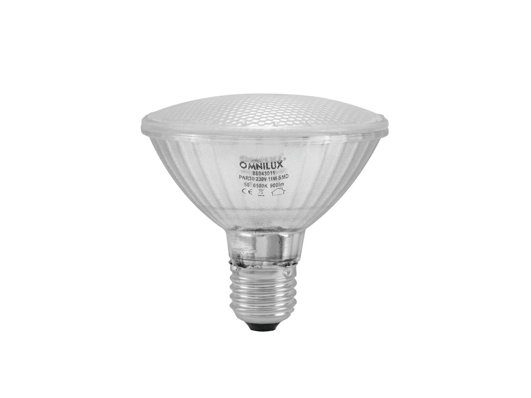 Conjunto EUROLITE Foco PAR-30 sil + PAR-30 230V SMD 11W E-27 LED 6500K