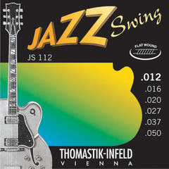 Cuerdas Thomastik-Infeld para guitarra eléctrica Jazz Swing Series Nickel Flat Wound - Set 012 flatwound (JS112)