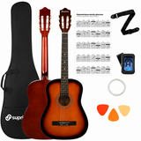 SUPRIMO CGS3 SB paquete de guitarras clásica 4/4, sunburst