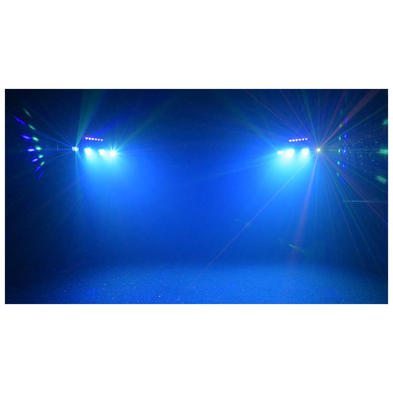 LIGHT4ME T-BAR LASER STROBE LED PAR DERBY UV IR multiefecto
