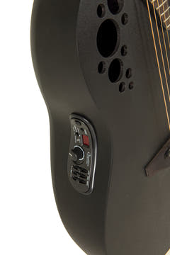 Ovation Guitarras E-Acoustic Elite TX Deep Contour Cutaway - Black texturizado (2078TX-5-G)