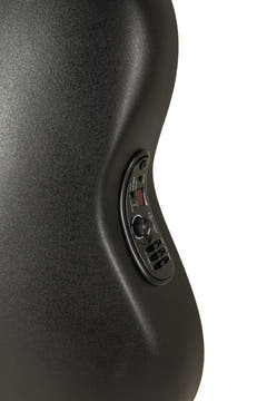 Ovation guitarra electroacústica Elite TX Mid Cutaway - Black Textured (1778TX-5-G)