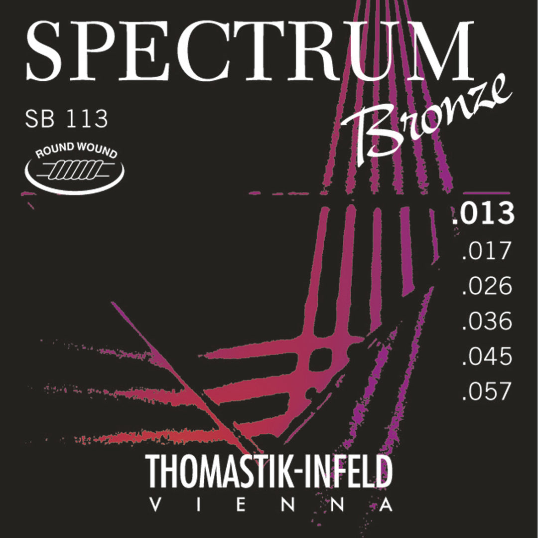 Thomastik-Infeld cuerdas para guitarra acústica Spectrum Bronze Series - Juego (SB 113)