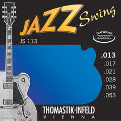 Cuerdas Thomastik-Infeld para guitarra eléctrica Jazz Swing Series Nickel Flat Wound - Set 013 flatwound (JS113)