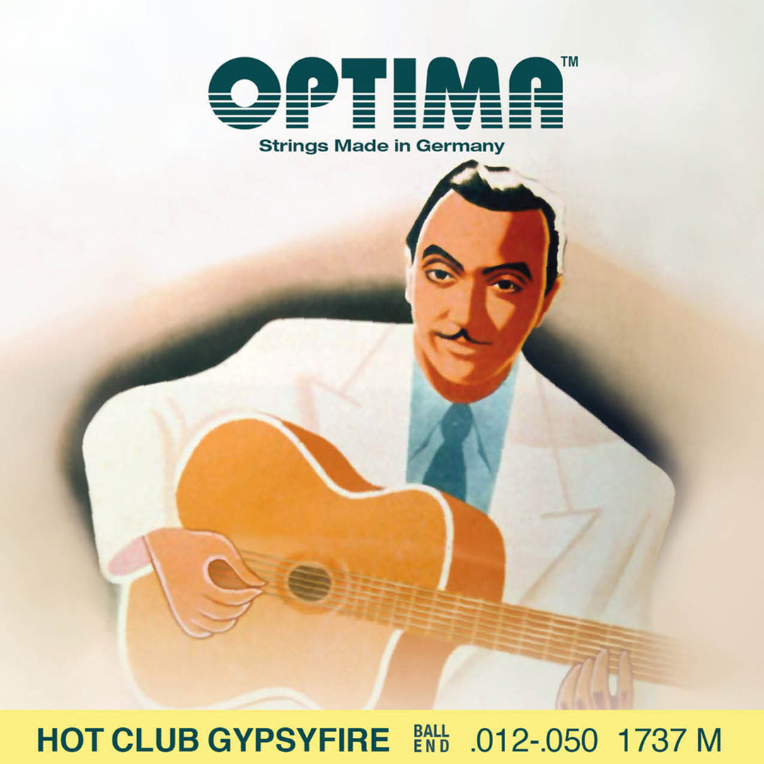 Cuerdas Optima para guitarra acústica Hot Club Gypsyfire plateadas - Set (1737M)