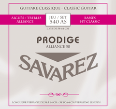 Cuerdas Savarez para guitarra clásica Prodige 38 Children's Guitar - 3/4-7/8 Carbon (540AS)