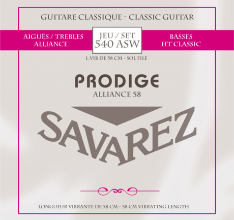 Savarez Strings for classic guitar Prodige 38 Children's Guitar - 3/4-7/8 Carbon Gw (540ASW)