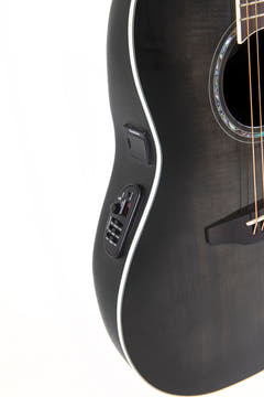 Ovation E-Acoustic guitarras Celebrity Standard Plus Mid Cutaway - Transparent Blackburst Flame (CS24P-TBBY-G)