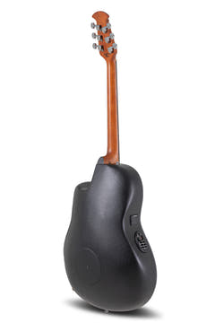 Ovation Guitarras electroacústicas Celebrity Elite de corte medio - Black (CE44-5-G)