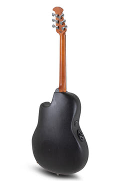Ovation guitarra electroacústica Celebrity Elite Plus Mid Cutaway - Blue Transparent Quilt (CE44P-8TQ-G)