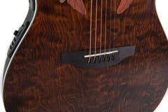 Ovation E-Acoustic Guitarras Celebrity Elite Plus Super Shallow - Dark Tiger Eye (CE48P-TGE-G)