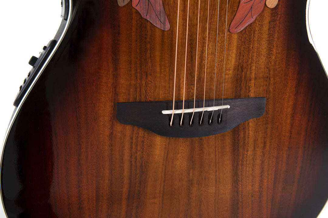 Ovation E-Acoustic guitarras Celebrity Elite Plus Super Shallow - Koa Burst (CE48P-KOAB-G)