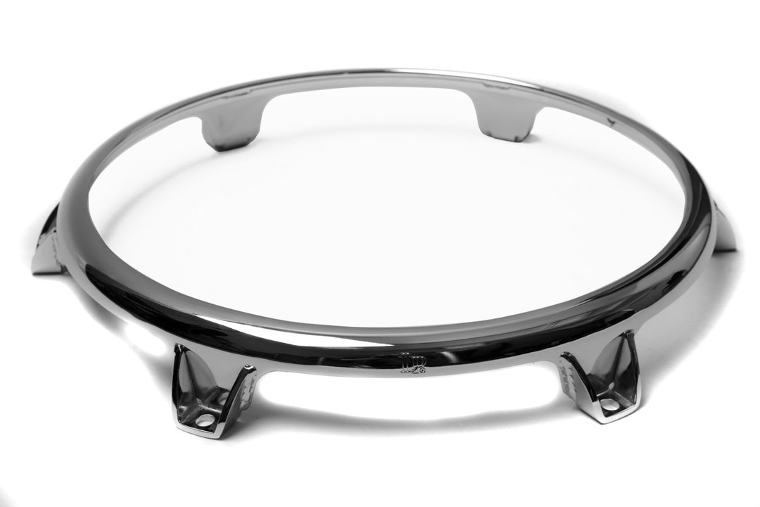Latin Percussion Hooped Conga Comfort Curve II | Afinación superior (collar extendido) Chrome - Conga de 11 3/4" | 6 orificios (LP2566)