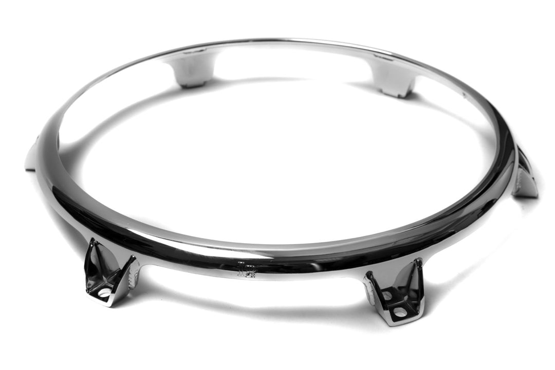 Latin Percussion Hooped Conga Comfort Curve II | Afinación superior (Collar extendido) Cromado - 12 1/2" Tumba | 6 orificios (LP2567)