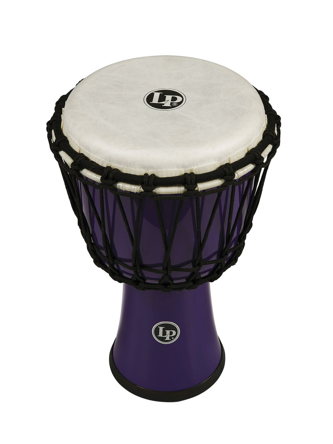 Djembé Latin Percussion World de 7 pulgadas con afinación mediante cuerda Circle - Purple (LP1607PL)