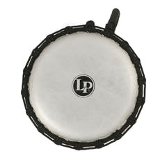 Latin Percussion Djembé World de 7 pulgadas con afinación de cuerda Circle - rojo (LP1607RD)