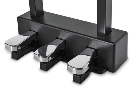 GEWA soporte para Portable Piano PP-2 y PP-3, negro mate, 3 pedales