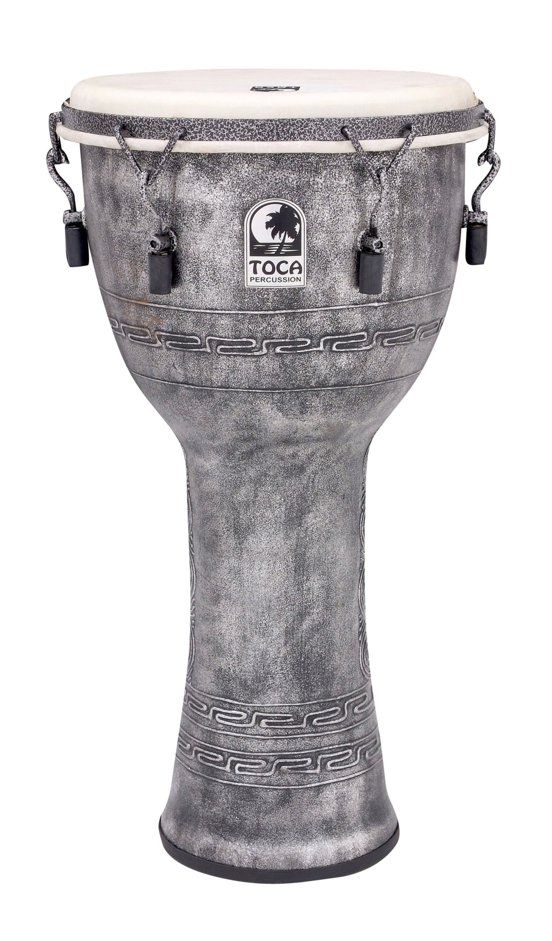 Toca Djembé Freestyle de afinación mecánica - Antique Silver (SFDMX-12AS)