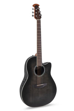 Ovation E-Acoustic guitarras Celebrity Standard Plus Mid Cutaway - Transparent Blackburst Flame (CS24P-TBBY-G)