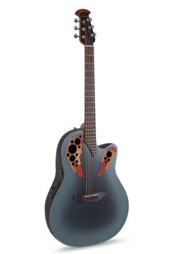 Ovation Guitarras E-Acoustic Celebrity Elite Mid Cutaway - Reverse Blue Burst (CE44-RBB-G)