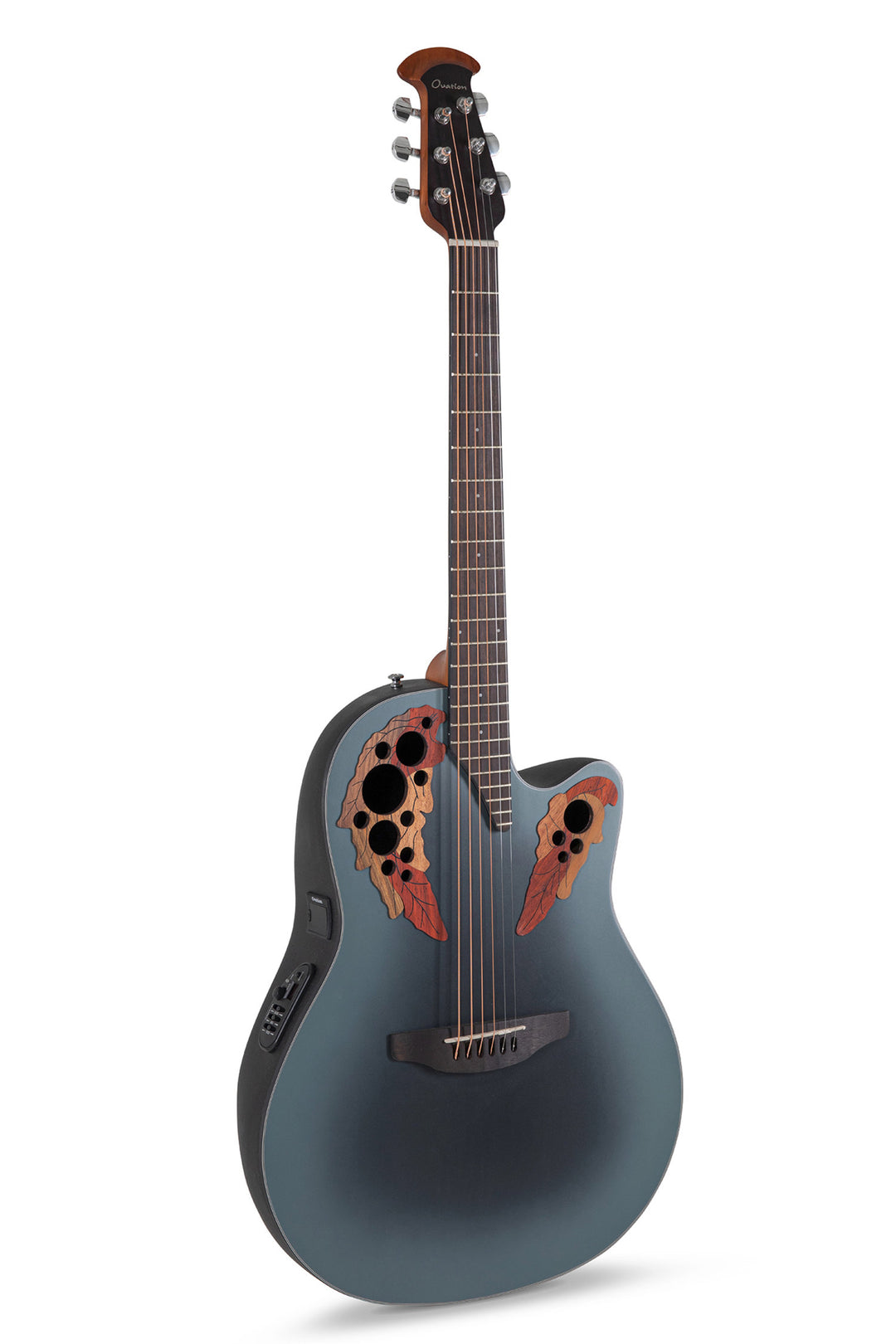 Ovation Guitarras E-Acoustic Celebrity Elite Mid Cutaway - Reverse Blue Burst (CE44-RBB-G)