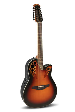 Ovation E-Acoustic guitarras Standard Elite Deep Contour Cutaway 12-string - New England Burst (2758AX-NEB-G)