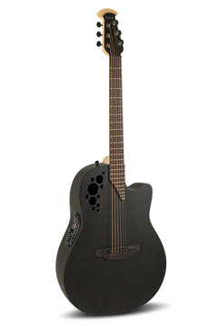 Ovation Guitarras E-Acoustic Elite TX Deep Contour Cutaway - Black texturizado (2078TX-5-G)