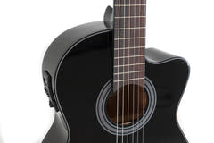 VGS Student Black guitarra clásica 4/4, electroacústica, negra, cutaway