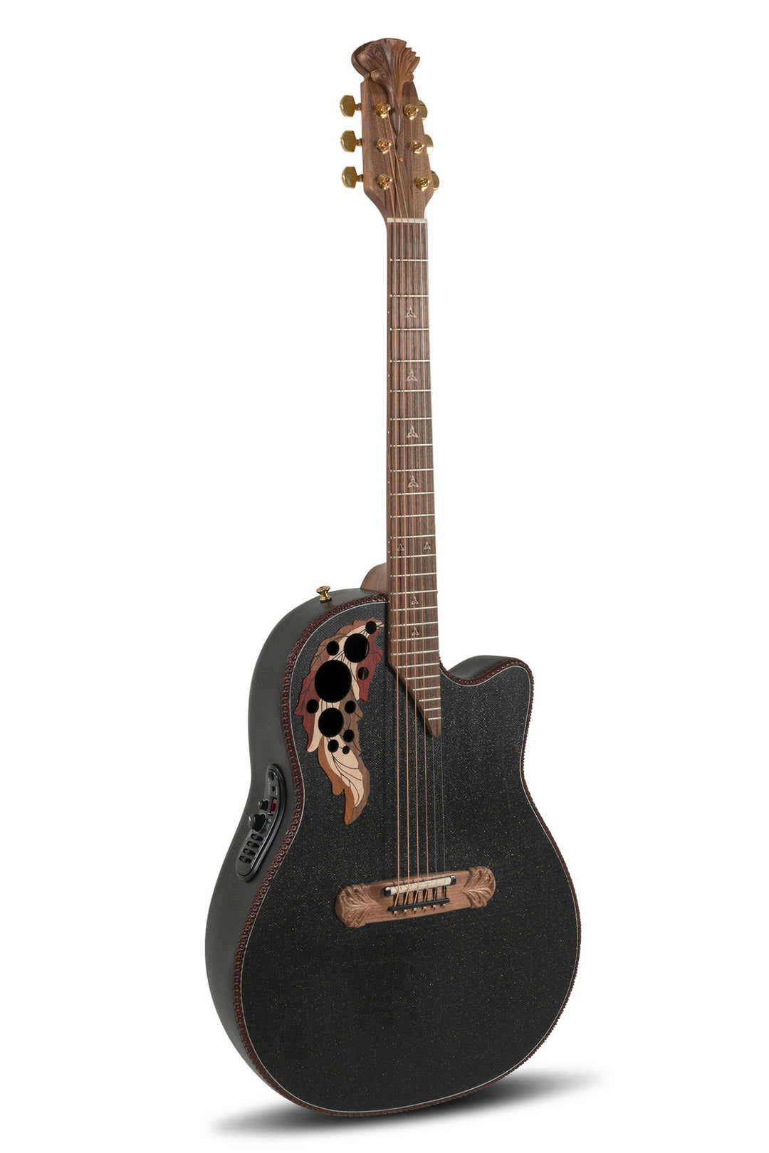 Adamas Guitarras electroacústicas 2087GT Deep Contour Cutaway - Black (2087GT-5-G)
