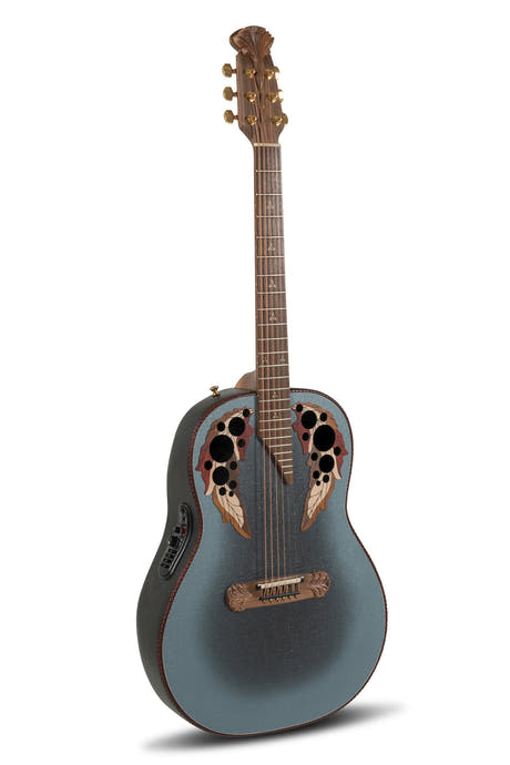 Adamas 1687GT Deep Non-Cutaway guitarra electroacústica, Reverse Blue Burst