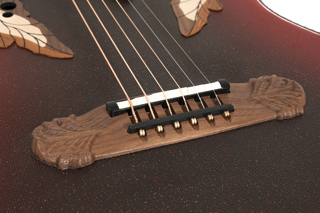 Adamas Guitarras electroacústica 1687GT Deep sin Cutaway - Reverse Red Burst (1687GT-2-G)