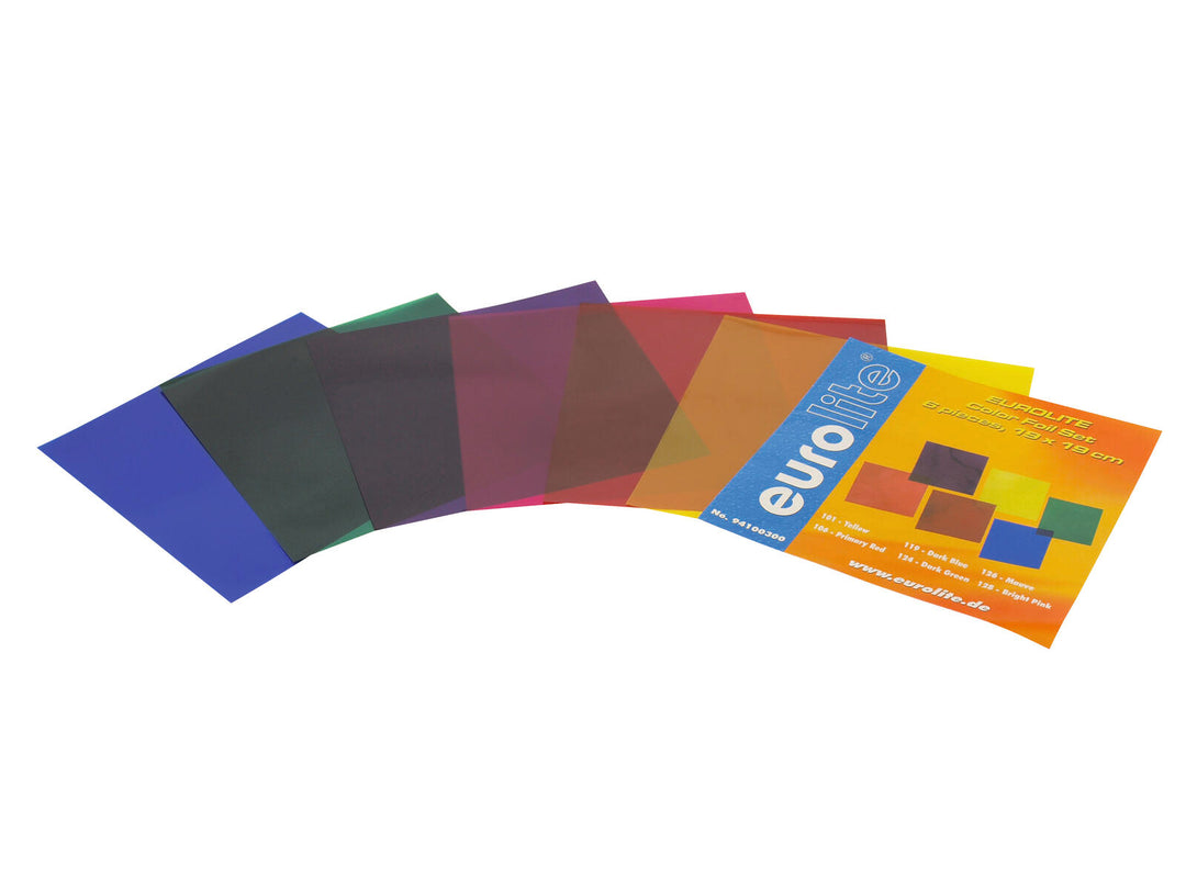 EUROLITE Set de láminas de color 19x19cm, seis colores