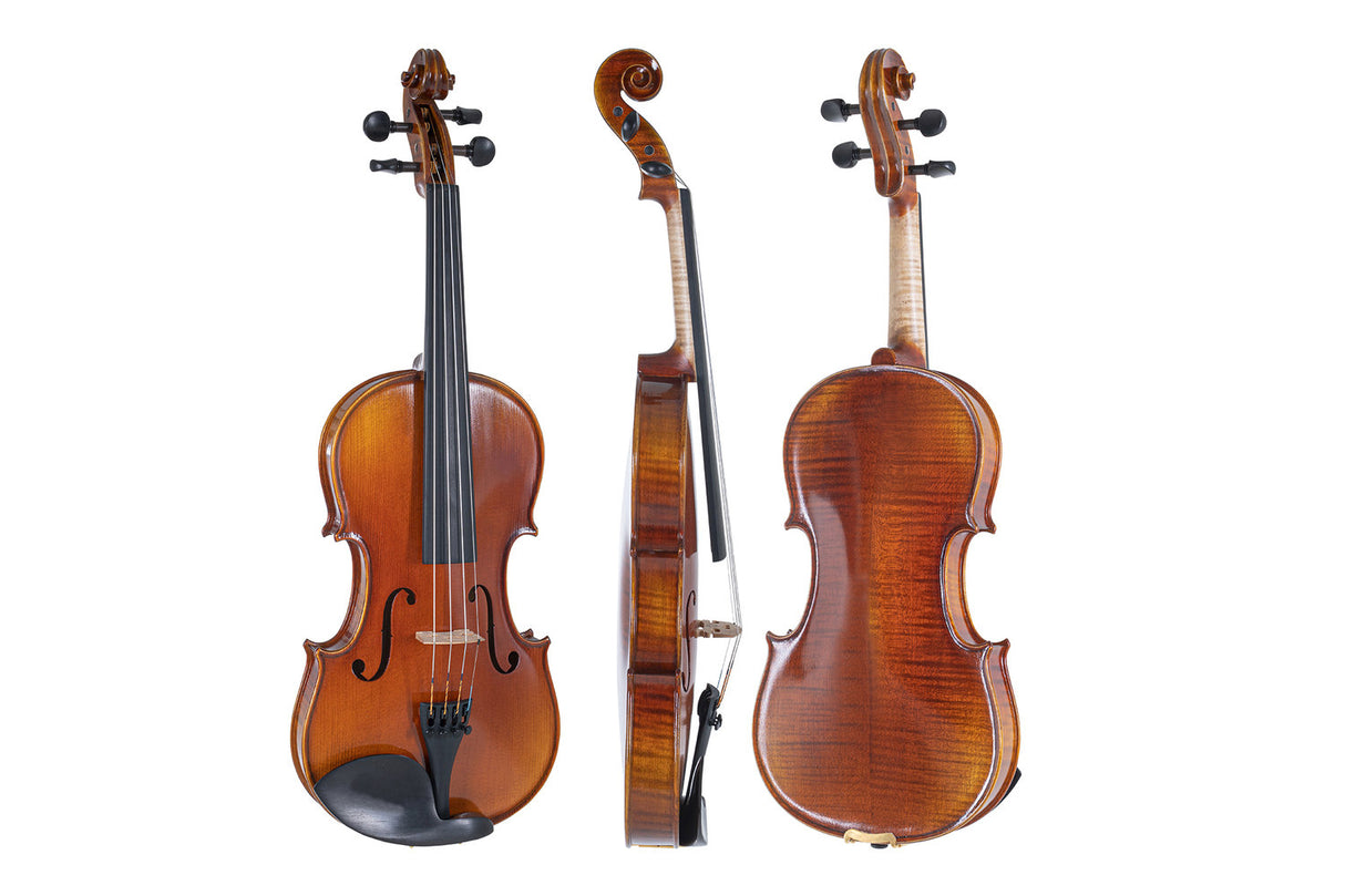 GEWA Violin Maestro 1 - 1/4 (Ready to play incl. violin case, Massaranduba bow and Larsen Aurora strings)