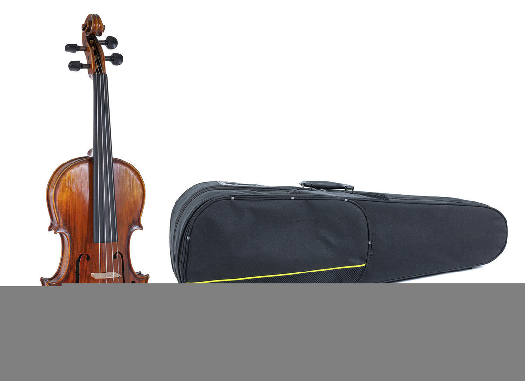 GEWA Violines Maestro 2 - 4/4 (Listo para tocar incl. estuche moldeado, sin arco, con cuerdas Il Cannone, asegurado para el transporte)