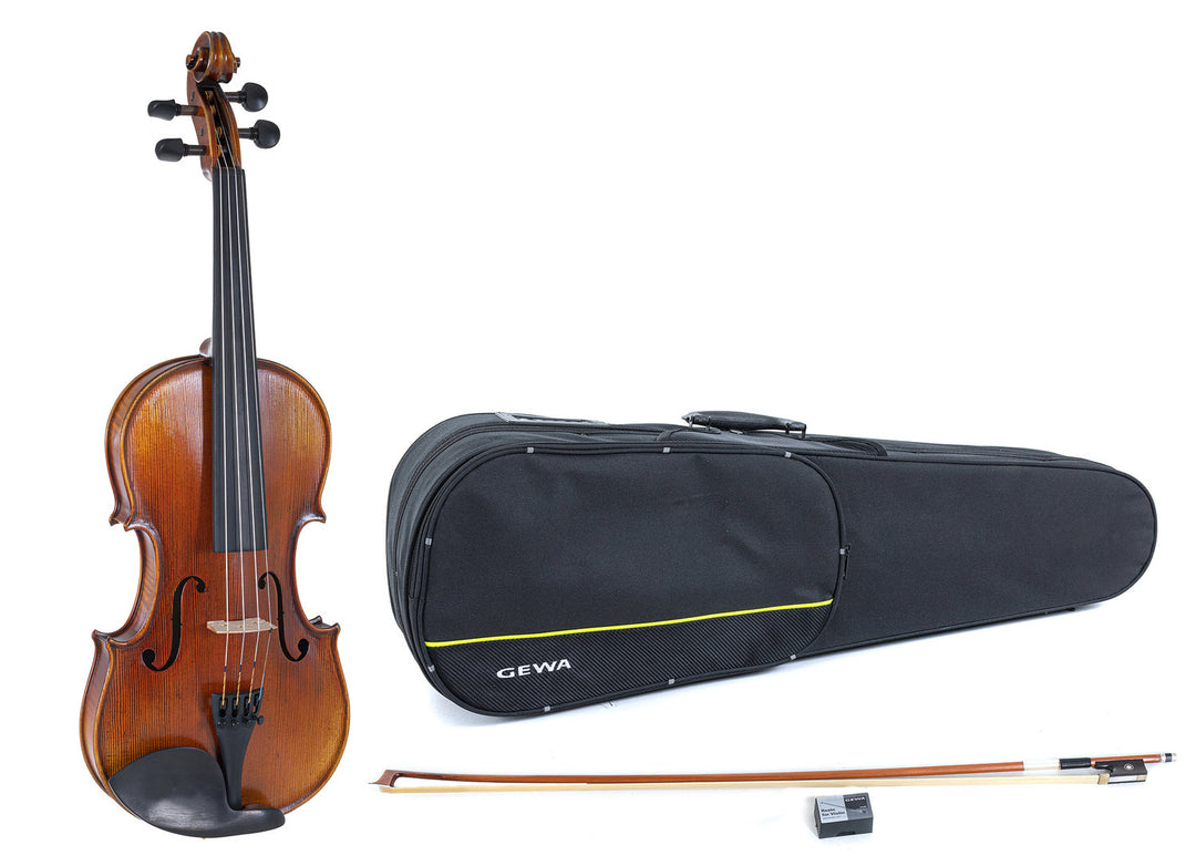 GEWA Violines Maestro 2 - 4/4 (Listo para tocar, incluye estuche moldeado, arco de Massaranduba y cuerdas Il Cannone)