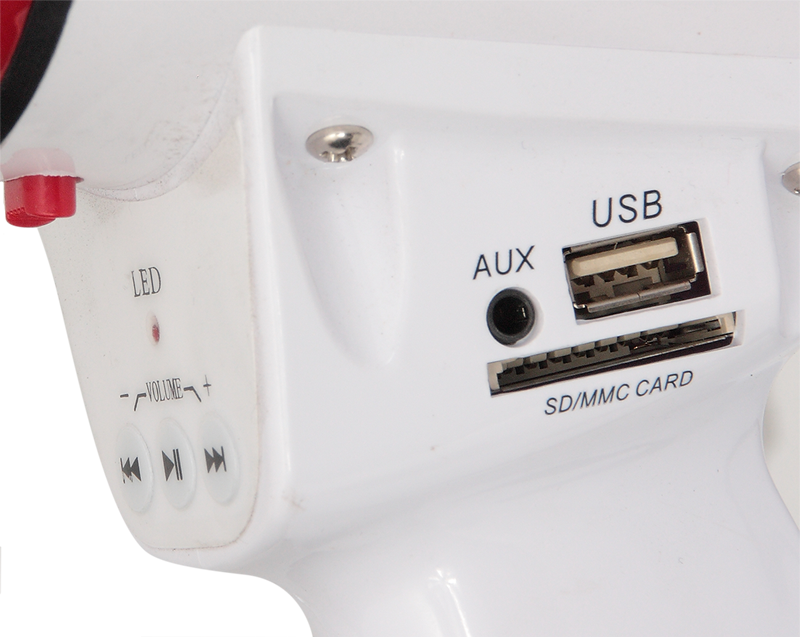 LTC Megáfono con USB, SD y entrada AUX