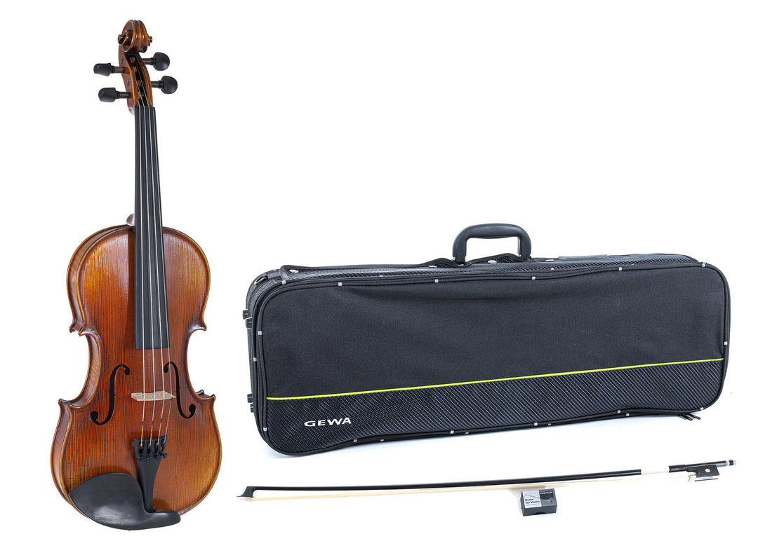 GEWA Violines Maestro 2 - 1/4 (Lista para tocar incl. case para violín, arco de carbono y cuerdas Larsen Aurora)