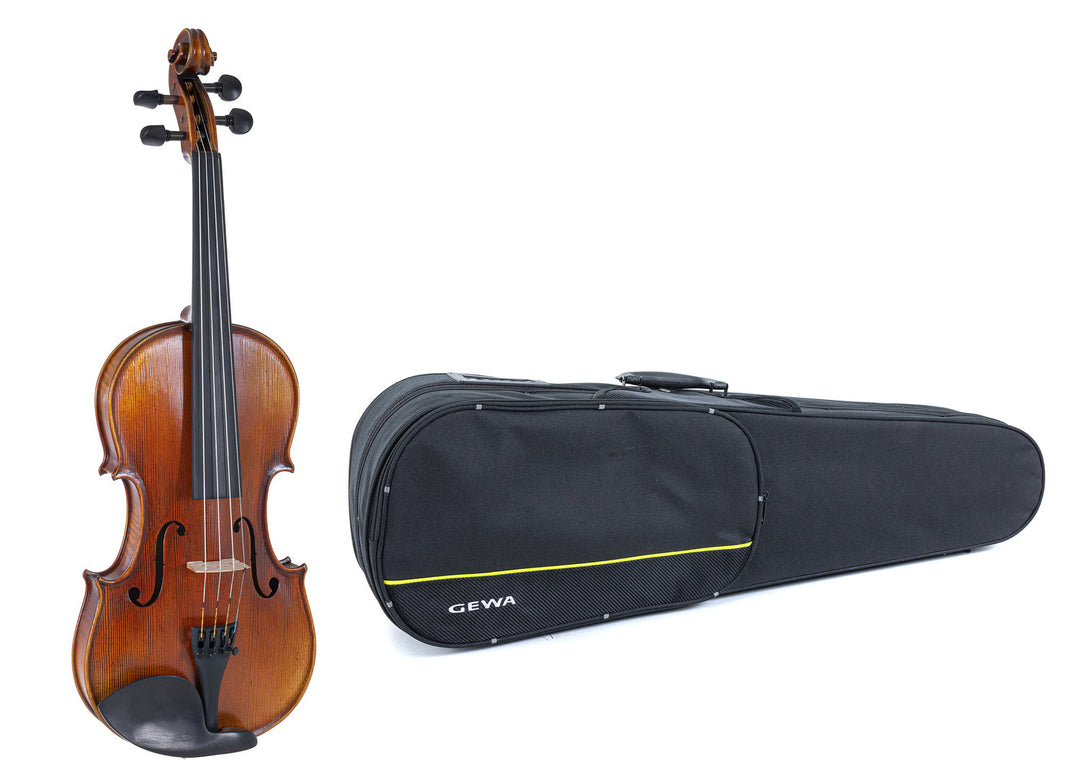 Violines GEWA Maestro 2 - 1/4 (Listo para tocar, incluye case moldeado, sin arco, con cuerdas Larsen Aurora)