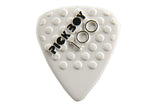 Pick Boy Ceramic Power púas de 1,00 mm, blancas con protuberancias, 12 unidades