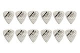 Pick Boy Ceramic Power púas de 1,00 mm, blancas con protuberancias, 12 unidades
