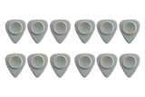 Heriba Thumb Rest púas de nailon, forma de corazón, grises, 12 unidades