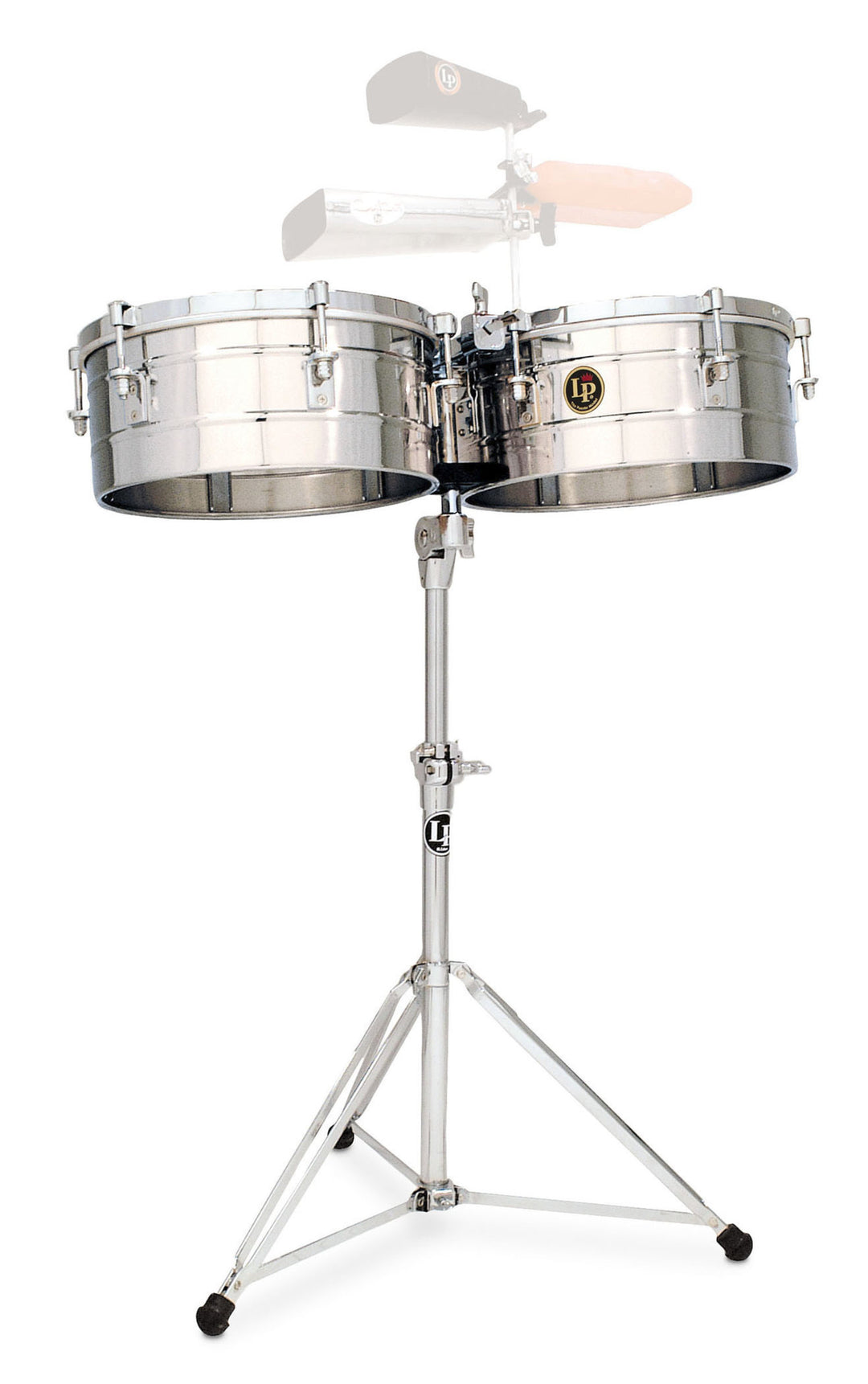 Latin Percussion Timbales Tito Puente de Acero Inoxidable - 14"/15" (LP257-S)
