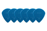 Púas D-Grip Janicek Jazz A, 1,18 mm, azul marino, 6 unidades