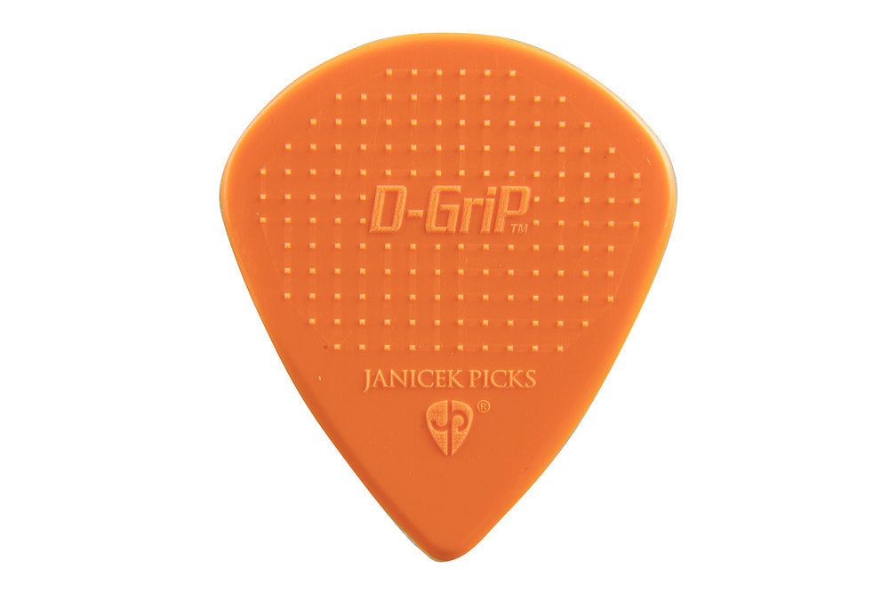 Púas D-Grip Janicek Jazz B, 1,00 mm, naranjas, 6 unidades