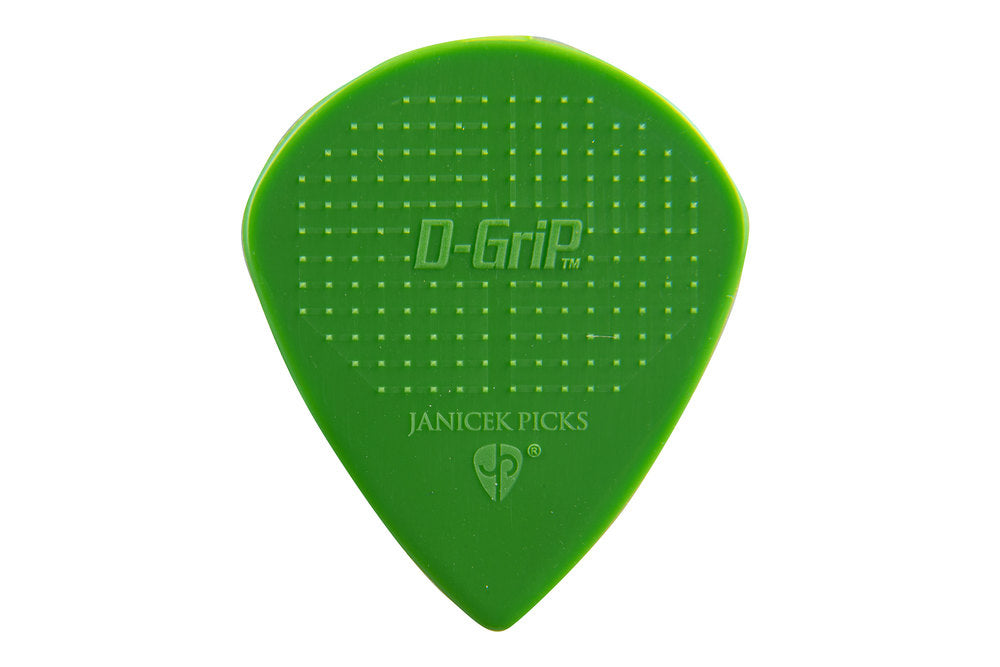 D-Grip Janicek Jazz púas, 1,00 mm, verdes, 6 unidades