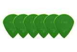 D-Grip Janicek Jazz púas, 1,00 mm, verdes, 6 unidades