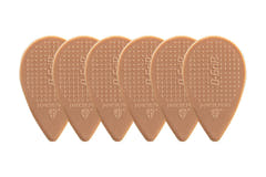Púas D-Grip Janicek Balkan, 0,80 mm, marrón claro, 6 uds.