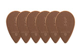 D-Grip Janicek Balkan púas, 0,90 mm, marrones, 6 uds.